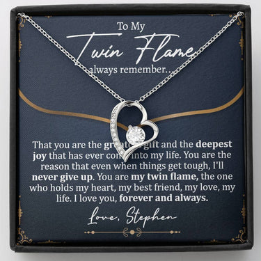 Twin Flame Forever Love Necklace - Love You This Much